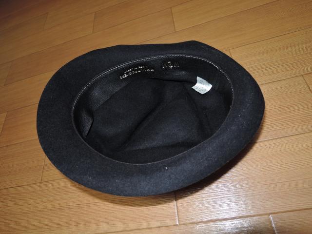 ワコマリアWACKO MARIAウールハットM黒ドット柄リボン < ブランド  ワコマリアWACKO MARIAウールハットM黒ドット柄リボン < ブランドの