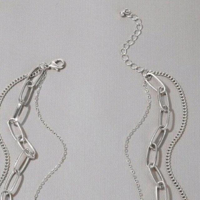 新品★鍵とハートデザイン3連ネックレス < 女性アクセサリー/時計  新品★鍵とハートデザイン3連ネックレス < 女性アクセサリー/時計の