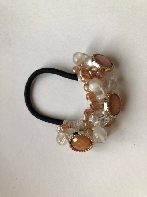 ハンドメイド ヘアゴム キラキラビーズ盛り盛り♪ ガーリー < 女性ファッション  ハンドメイド ヘアゴム キラキラビーズ盛り盛り♪ ガーリー < 女性ファッションの