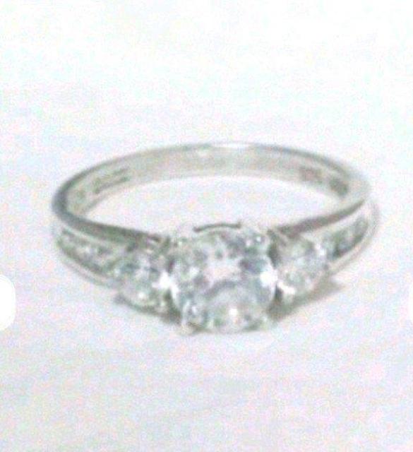 SILVER 925 Xg[ CZ Vo[ O 14.5  ANZT[/v 