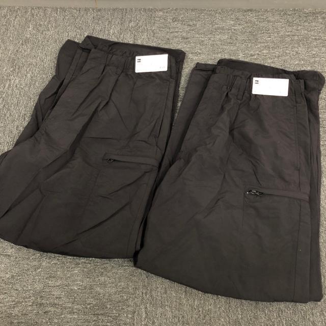 即決 新品 GU ジーユー ナイロンジップパラシュートパンツ 2個セット < ブランド 即決 新品 GU ジーユー ナイロンジップパラシュートパンツ 2個セット < ブランドの