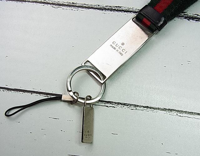 500円スタ★正規品 GUCCI グッチ ネックストラップ キーホルダー シェリーライン USED < ブランド 500円スタ★正規品 GUCCI グッチ ネックストラップ キーホルダー シェリーライン USED < ブランドの