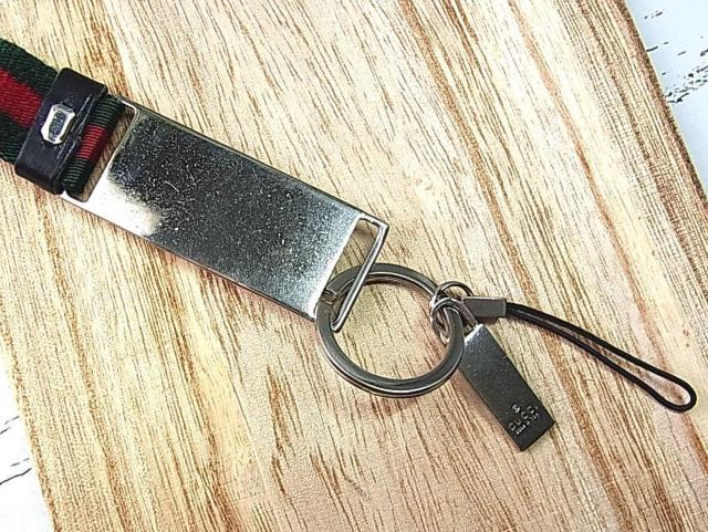 500円スタ★正規品 GUCCI グッチ ネックストラップ キーホルダー シェリーライン USED < ブランド 500円スタ★正規品 GUCCI グッチ ネックストラップ キーホルダー シェリーライン USED < ブランドの