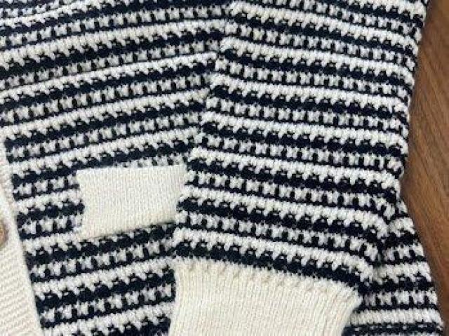 レトロ ツイード柄 ニットカーディガン ニット ホワイト < 女性ファッション レトロ ツイード柄 ニットカーディガン ニット ホワイト < 女性ファッションの