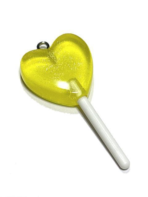 883 黄色 ハート型ロリポップ 1個 キャンディ 樹脂チャーム アクセサリーパーツ < ペット/手芸/園芸 883 黄色 ハート型ロリポップ 1個 キャンディ 樹脂チャーム アクセサリーパーツ < ペット/手芸/園芸の