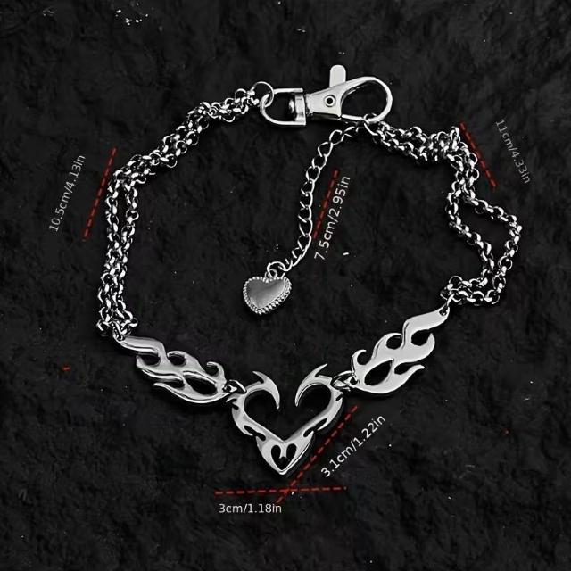 レディースy2kパンクVバンビジュアル系等ハートペンダントネックレスヒップホップ < 女性アクセサリー/時計 レディースy2kパンクVバンビジュアル系等ハートペンダントネックレスヒップホップ < 女性アクセサリー/時計の