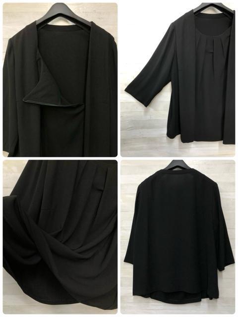 新品☆3L喪服礼服パンツスーツ3点セット黒ブラックフォーマル☆R236 < 女性ファッション 新品☆3L喪服礼服パンツスーツ3点セット黒ブラックフォーマル☆R236 < 女性ファッションの