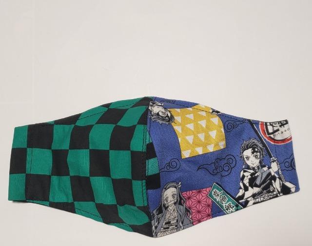 F47   1★【限定】 マスク 鬼滅の刃 立体マスク 禰豆子 炭治郎(*^^*)ハンドメイド < 女性ファッション  F47   1★【限定】 マスク 鬼滅の刃 立体マスク 禰豆子 炭治郎(*^^*)ハンドメイド  < 女性ファッションの