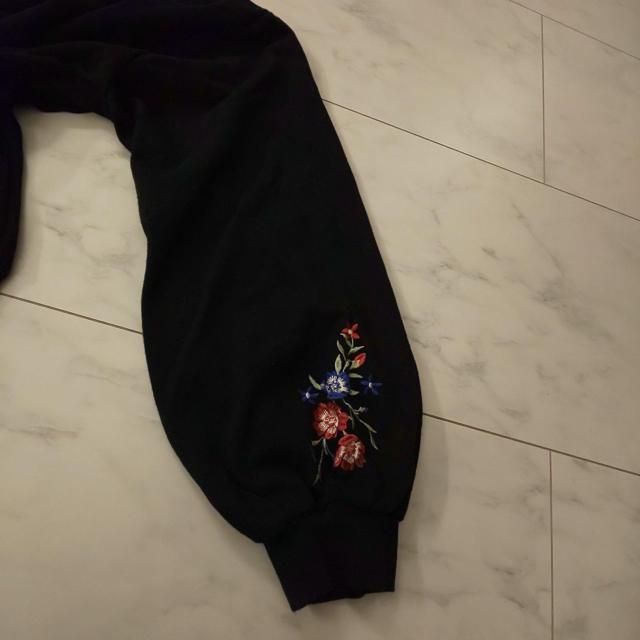 トレーナー 花 刺繍 < 女性ファッション  トレーナー 花 刺繍 < 女性ファッションの