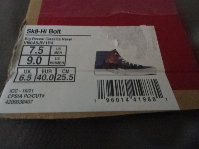 激レア USA限定 バンズ Vans SK8-Hi Bolt 25.5a < ブランド  激レア USA限定 バンズ Vans SK8-Hi Bolt 25.5a < ブランドの