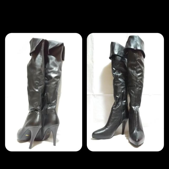 ROSESSENCE ニーハイブーツ★黒 B系girl/セレブお姉/ageha < 女性ファッション  ROSESSENCE ニーハイブーツ★黒 B系girl/セレブお姉/ageha < 女性ファッションの