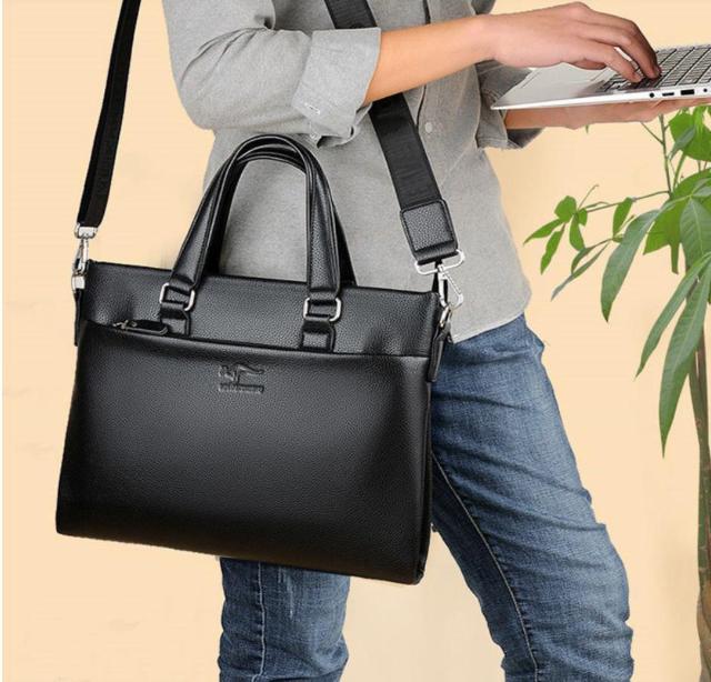 ショルダーバック メンズ トートバッグ ビジネスバッグ 防水 撥水 ブラック < 男性ファッション ショルダーバック メンズ トートバッグ ビジネスバッグ 防水 撥水 ブラック < 男性ファッションの