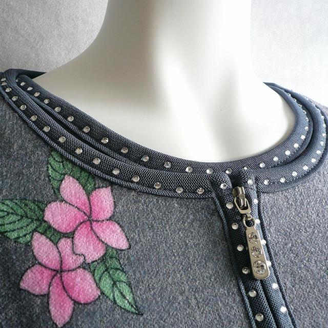 新品 9966 LL 高級 ツインニット アンサンブル グレー系 秋冬 大きな花柄 カーディガン プルオーバー 上品 上質 < 女性ファッション 新品 9966 LL 高級 ツインニット アンサンブル グレー系 秋冬 大きな花柄 カーディガン プルオーバー 上品 上質 < 女性ファッションの