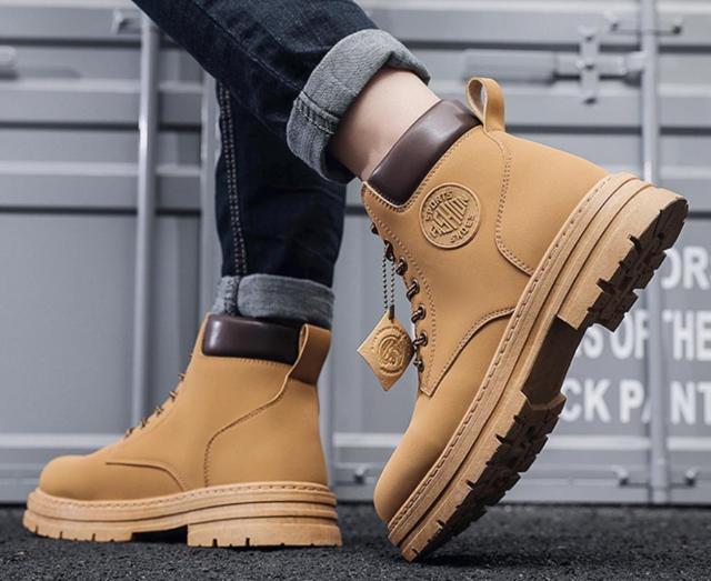 �����Y �n�C�J�b�g ���[�N�u�[�c ���U�[�u�[�c ���[�X�A�b�v�u�[�c  26���� 26.5�����@ �� �j���t�@�b�V������ 