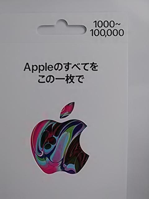 Apple�J�[�h1000�~���V�i  �� �`�P�b�g/������ 