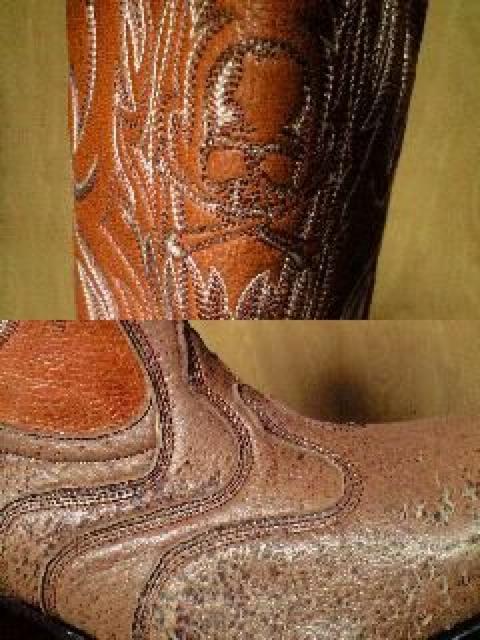 新品ロエンヒロムタカハラ スカル刺繍ミックスレザーウエスタンブーツ 42ハーフ < ブランド  新品ロエンヒロムタカハラ スカル刺繍ミックスレザーウエスタンブーツ 42ハーフ < ブランドの