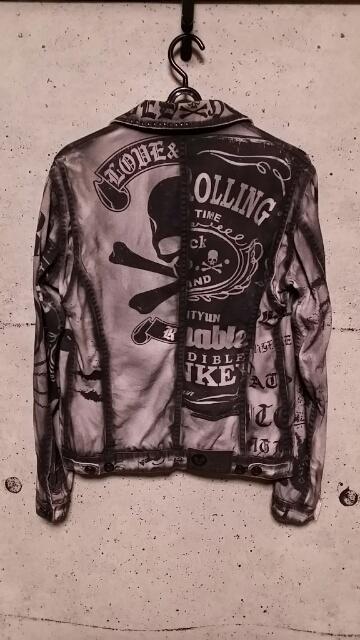 ROENロエン ミックスパターンスカルジャケット 44 < ブランド  ROENロエン ミックスパターンスカルジャケット 44 < ブランドの