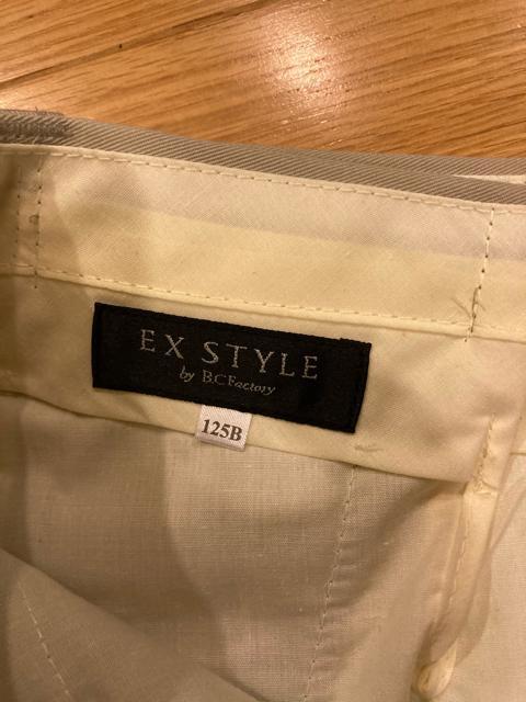 EX STYLE  ツータックチノパン 超大きいsize W44位 125cm < 男性ファッション  EX STYLE  ツータックチノパン 超大きいsize W44位 125cm < 男性ファッションの