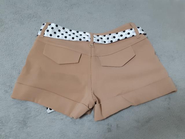 CECILMcBEE ベージュショートパンツ ドットベルトリボン付き < ブランド  CECILMcBEE ベージュショートパンツ ドットベルトリボン付き < ブランドの