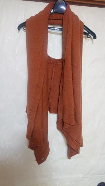 即決 新品未使用 apres jour clear アプレジュールクリア マルチウェイニットソー オレンジブラウン タグ無し < 女性ファッション  即決 新品未使用 apres jour clear アプレジュールクリア マルチウェイニットソー オレンジブラウン タグ無し < 女性ファッションの