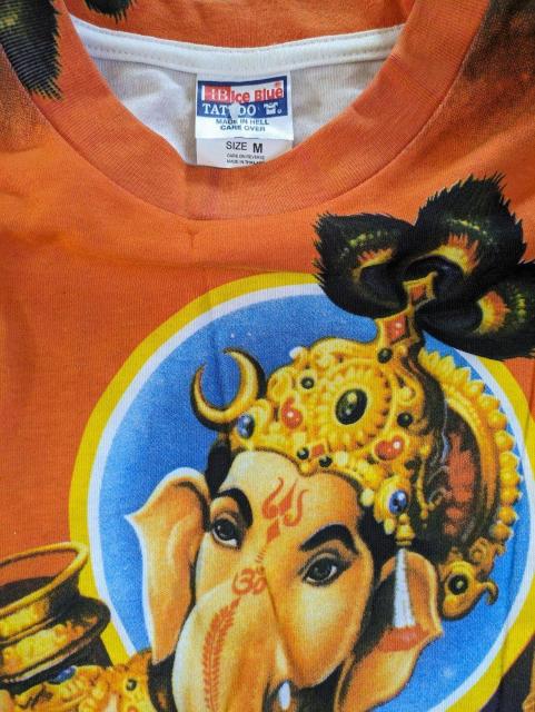 イラストTシャツ ガネーシャ 金運アップ 2枚纏め TATTOO < 男性ファッション  イラストTシャツ ガネーシャ 金運アップ 2枚纏め TATTOO < 男性ファッションの