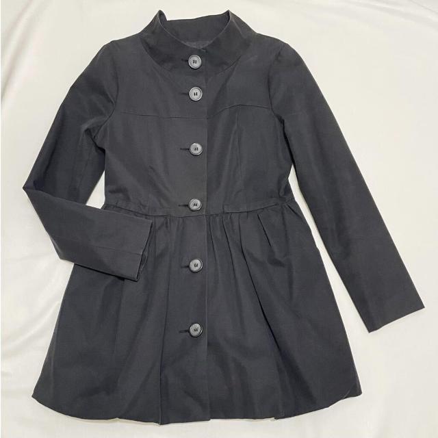 H&M フレアースプリングコート 黒 #XS < 女性ファッション  H&M フレアースプリングコート 黒 #XS  < 女性ファッションの