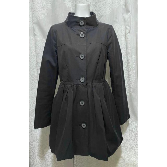 H&M フレアースプリングコート 黒 #XS < 女性ファッション  H&M フレアースプリングコート 黒 #XS < 女性ファッションの