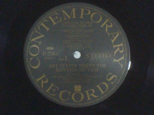 ミーツ・ザ・リズム・セクション(MEETS THE RHYTHM SECTION) / ART PEPPER 帯付LP < CD/DVD/ビデオ  ミーツ・ザ・リズム・セクション(MEETS THE RHYTHM SECTION) / ART PEPPER 帯付LP < CD/DVD/ビデオの