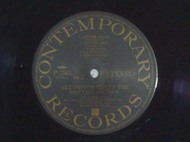 ミーツ・ザ・リズム・セクション(MEETS THE RHYTHM SECTION) / ART PEPPER 帯付LP < CD/DVD/ビデオ  ミーツ・ザ・リズム・セクション(MEETS THE RHYTHM SECTION) / ART PEPPER 帯付LP < CD/DVD/ビデオの