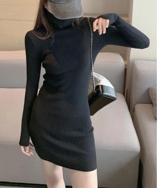 送料無料 新品 ニットワンピース ミニ タイトワンピース < 女性ファッション  送料無料 新品 ニットワンピース ミニ タイトワンピース < 女性ファッションの
