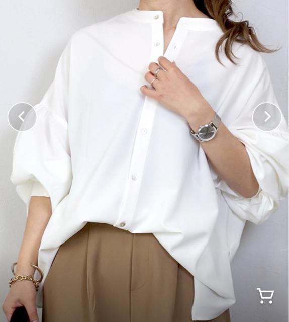 ◆美品◆前後2way◆後ろボタンボリューム袖ブラウス◆オケージョン◆白◆厚手◆F < 女性ファッション ◆美品◆前後2way◆後ろボタンボリューム袖ブラウス◆オケージョン◆白◆厚手◆F < 女性ファッションの