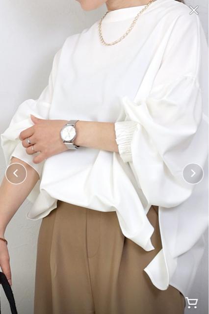 ◆美品◆前後2way◆後ろボタンボリューム袖ブラウス◆オケージョン◆白◆厚手◆F < 女性ファッション ◆美品◆前後2way◆後ろボタンボリューム袖ブラウス◆オケージョン◆白◆厚手◆F < 女性ファッションの