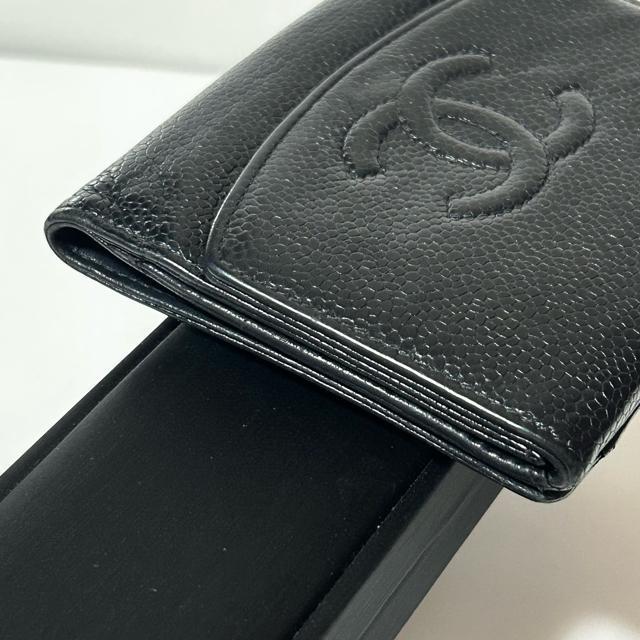 CHANEL �V���l�� 7120306 �R�R�}�[�N �L���r�A�X�L�� ��܂� ���z �E�H���b�g ���K���� �u���b�N �� �u�����h�� 