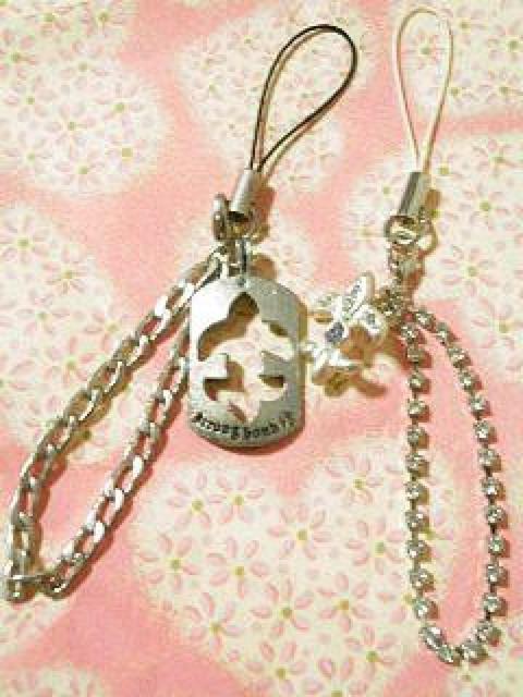 《New》愛*LOVE★フレア&プレート・チェーン*ペアストラップ < 家電/AV  《New》愛*LOVE★フレア&プレート・チェーン*ペアストラップ < 家電/AVの