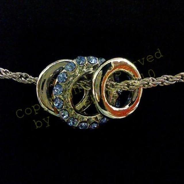 ☆Triple rhinestone necklace, Blue. < 女性アクセサリー/時計 ☆Triple rhinestone necklace, Blue. < 女性アクセサリー/時計の