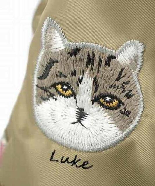 キャセリーニ×高橋愛コラボ・猫刺繍リバーシブル巾着バッグ < ブランド  キャセリーニ×高橋愛コラボ・猫刺繍リバーシブル巾着バッグ < ブランドの