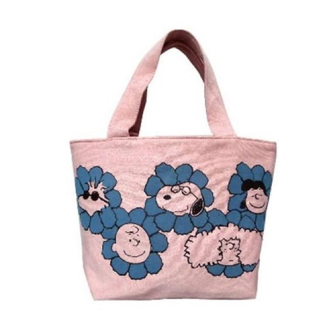 《New》スヌーピー(フラワー)★フロッキープリント*ランチトートバッグ/弁当箱入れ < インテリア/ライフ 《New》スヌーピー(フラワー)★フロッキープリント*ランチトートバッグ/弁当箱入れ < インテリア/ライフの
