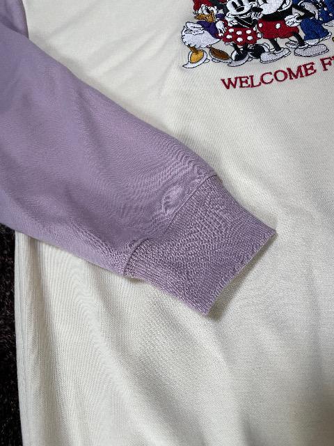 ♯新品♯ディズニー ミッキー&フレンズ 総柄 刺繍プリント可愛!!フード トレーナー パーカー L  ミッキー ミニー ドナルド < 女性ファッション  ♯新品♯ディズニー ミッキー&フレンズ 総柄 刺繍プリント可愛!!フード トレーナー パーカー L  ミッキー ミニー ドナルド < 女性ファッションの