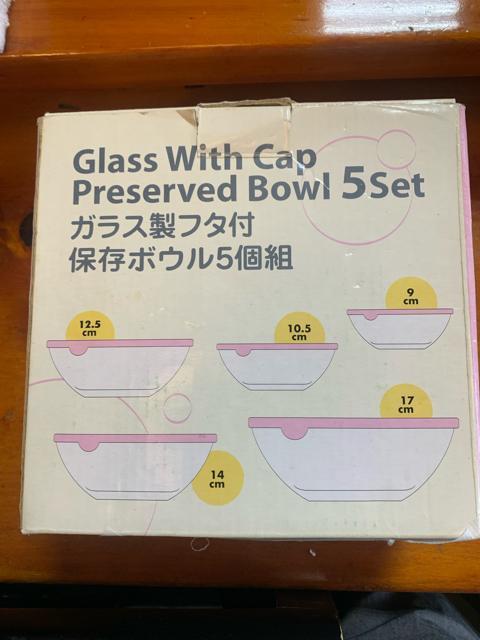 ガラス Bowl 容器5個セット冷熱両用 新品未使用 送料無料 < インテリア/ライフ  ガラス Bowl 容器5個セット冷熱両用 新品未使用 送料無料 < インテリア/ライフの