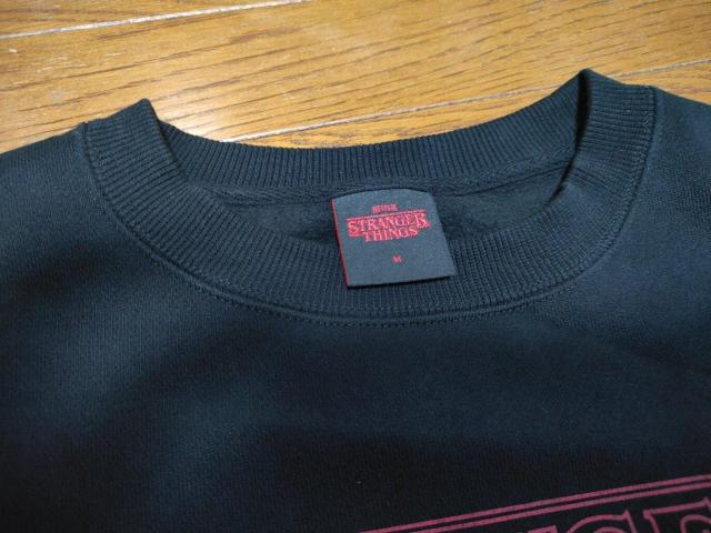 GU �X�g�����W���[�V���O�X STRANGER THINGS �X�E�F�b�g �u���b�N M �g���[�i�[ ���� �� �����t�@�b�V������ 