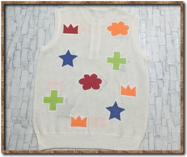 カステルバジャック ジャガードメッシュニットベスト 白 < ブランド カステルバジャック ジャガードメッシュニットベスト 白 < ブランドの