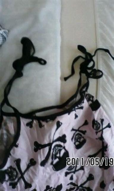 スーパーラヴァーズ・ブラック×ピンクスカル総柄キャミソール < ブランド スーパーラヴァーズ・ブラック×ピンクスカル総柄キャミソール < ブランドの