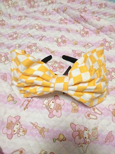 one spo☆ダイヤチェック柄リボンカチューシャ < ブランド  one spo☆ダイヤチェック柄リボンカチューシャ  < ブランドの