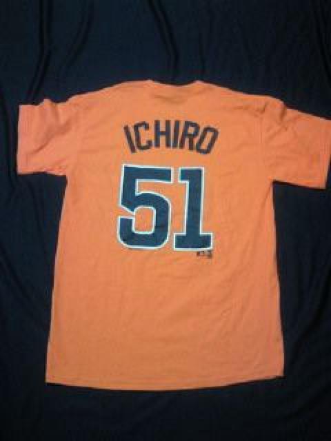 メジャーリーグ 野球 イチロー オールスター 限定 Tシャツ オレンジ Mサイズ 2007 アメリカ < レジャー/スポーツ  メジャーリーグ 野球 イチロー オールスター 限定 Tシャツ オレンジ Mサイズ 2007 アメリカ < レジャー/スポーツの