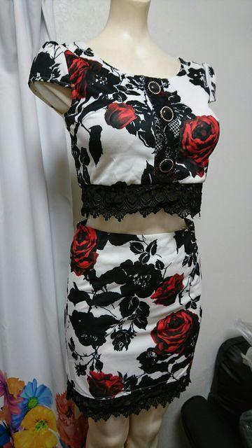 Rich or Die 薔薇柄 セパレート ナイトドレス < 女性ファッション  Rich or Die 薔薇柄 セパレート ナイトドレス  < 女性ファッションの