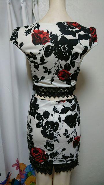 Rich or Die 薔薇柄 セパレート ナイトドレス < 女性ファッション  Rich or Die 薔薇柄 セパレート ナイトドレス < 女性ファッションの