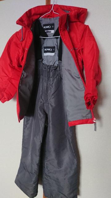 スキーウエア 120サイズ調節可能!100〜イグニオ < キッズ/ベビー  スキーウエア 120サイズ調節可能!100〜イグニオ < キッズ/ベビーの