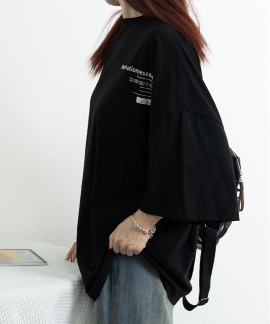 送料無料 新品 オーバーサイズ 英文字ロゴ 半袖Tシャツ < 女性ファッション  送料無料 新品 オーバーサイズ 英文字ロゴ 半袖Tシャツ < 女性ファッションの