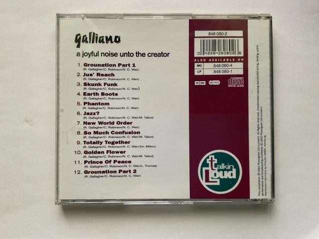Galliano (ガリアーノ) - A Joyful Noise Unto The Creator CD アルバム < CD/DVD/ビデオ Galliano (ガリアーノ) - A Joyful Noise Unto The Creator CD アルバム < CD/DVD/ビデオの