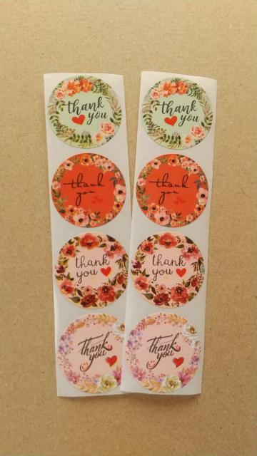 カラフルな花柄 Thank youシール 2シート8枚 < インテリア/ライフ カラフルな花柄 Thank youシール 2シート8枚 < インテリア/ライフの